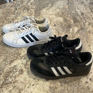 Boys Adidas Sneaker Bundle Samba Grand Court sz 5 Good Used Condition
